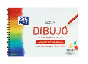 BLOC DIBUJO OXFORD A5+ 20H LISO 130G