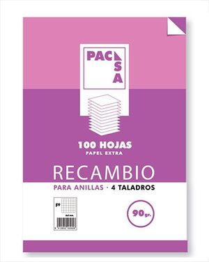 RECAMBIO PACSA HORIZONTAL 100 HOJAS