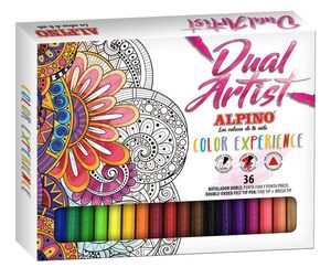 ROTULADORES ALPINO DUAL ARTIST COLOR EXPERIENCE 36 COLORES SURTIDOS