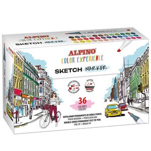 ESTUCHE SKETCH MARKERS COLOR EXPERIENCE 36 COLORES