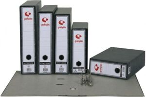 ARCHIVADOR PALANCA AZ Fº JASPEADO NEGRO