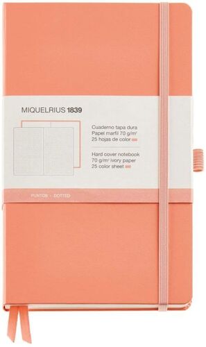 CUADERNO RIGIDO CON GOMA 130X210 CHROMATIC  NARANJA