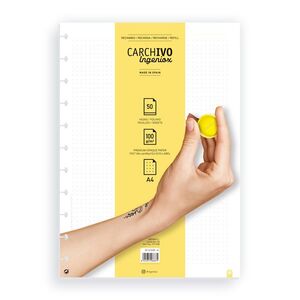 RECAMBIO CUADERNO INGENIOX A4 50 HOJAS DOTS