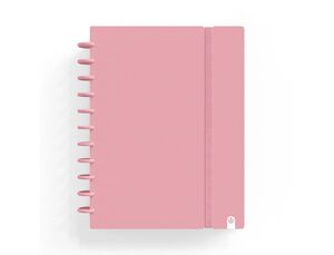 CUADERNO CARCHIVO INGENIOX FOAM A4 80H CUADRICULA ROSA PASTEL