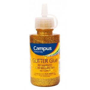 GLITTER GLUE CAMPUS 60GR ORO