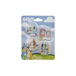 SET DE 4 GOMAS DE BORRAR BLUEY