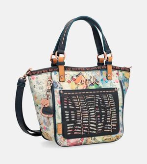 BOLSO ESTAMPADO AZUL MARINO ANEKKE NATURE PACHAMAMA