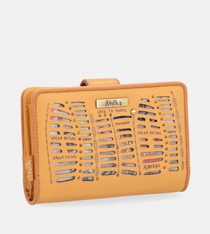 BILLETERO RFID MEDIANO OCRE ANEKKE NATURE PACHAMAMA