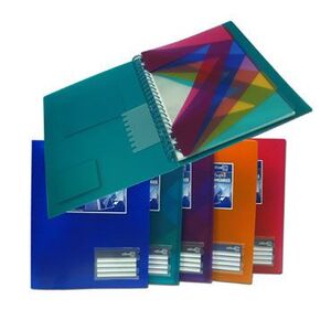 CARPETA ESPIRAL 20 FUNDAS ORGANIZADOR EXTRAIBLE COLORLINE