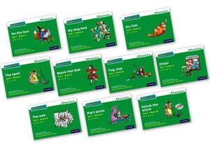 READ WRITE INC - PHONICS SET 1 GREEN STORY BOOKS - COLOUR PACK OF 10