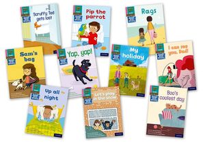 READ WRITE INC - PHONICS SET 3 PINK BOOK BAG BOOKS PACK OF 10