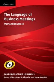 THE LANGUAGE OF BUSINESS MEETINGS