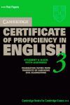 CAMBRIDGE CERTIFICATE OF PROFICIENCY ENGLISH 3