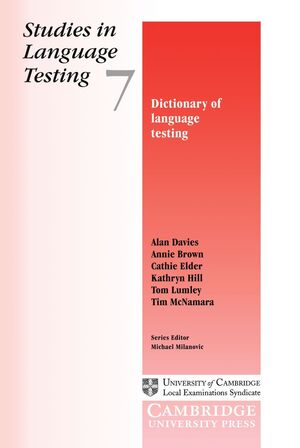 DICTIONARY OF LANGUAGE TESTING