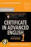 CAMBRIDGE CERTIFICATE IN ADVANCED ENGLISH 1 FOR UPDATED EXAM STUDENT'S BOOK WITH