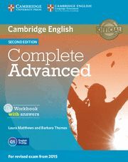 COMPLETE ADVANCED WORKBOOK WITH ANSWERS WITH AUDIO CD 2ND EDITION