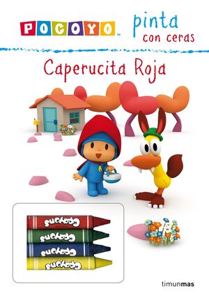 POCOYO PINTA CON CERAS. CAPERUCITA ROJA