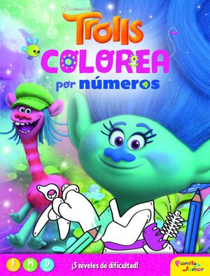 TROLLS. COLOREA POR NUMEROS