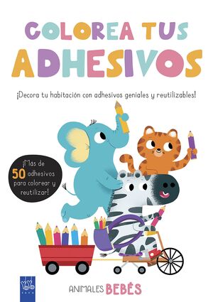 COLOREA TUS ADHESIVOS. ANIMALES BEBES