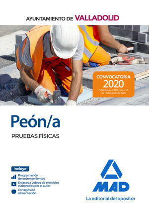 PEON/A DEL AYUNTAMIENTO DE VALLADOLID. PRUEBAS FISICAS