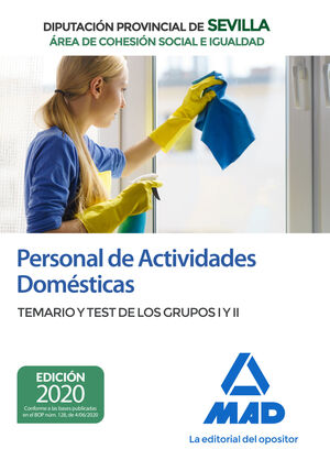 PERSONAL DE ACTIVIDADES DOMESTICAS (AREA DE COHESION SOCIAL E IGUALDAD) DE LA DI