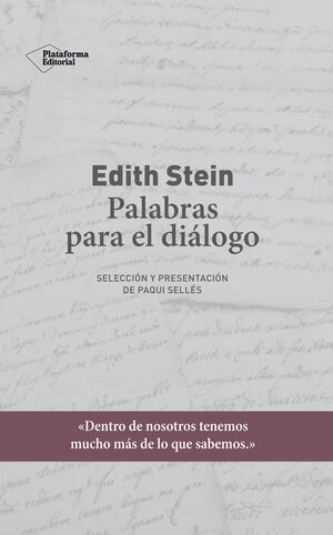 EDITH STEIN. PALABRAS PARA EL DIALOGO