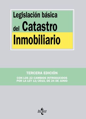 LEGISLACION BASICA DEL CATASTRO INMOBILIARIO