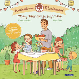 MIA Y MAX COMEN EN FAMILIA (CRECIENDO CON MONTESSORI)
