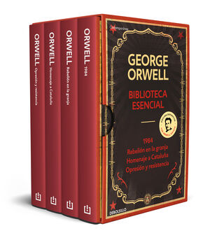 BIBLIOTECA ESENCIAL GEORGE ORWELL (1984  REBELION EN LA GRANJA  HOMENAJE A CAT