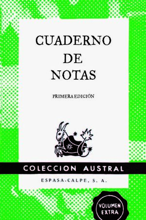 CUADERNO DE NOTAS VERDE 11,2X17,4