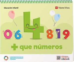 MAS QUE NUMEROS CUADERNO 4 EDELVIVES