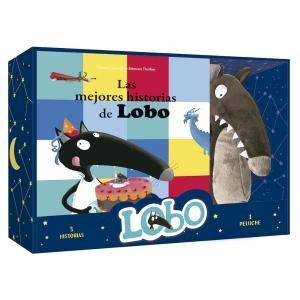 COFRE MEJORES HISTORIAS LOBO + PELUCHE AUZOU